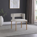 Caleb Cream Velvet Dining Chair - Town Of Bargains Furniture - NY