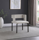 Caleb Cream Velvet Dining Chair - Town Of Bargains Furniture - NY