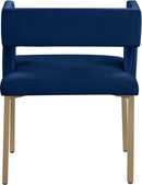 Caleb Navy Velvet Dining Chair - Town Of Bargains Furniture - NY