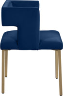 Caleb Navy Velvet Dining Chair - Town Of Bargains Furniture - NY