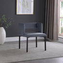 Caleb Grey Velvet Dining Chair - Town Of Bargains Furniture - NY