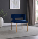 Caleb Navy Velvet Dining Chair - Town Of Bargains Furniture - NY