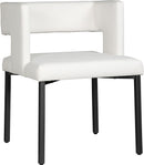 Caleb White Faux Leather Dining Chair - Town Of Bargains Furniture - NY