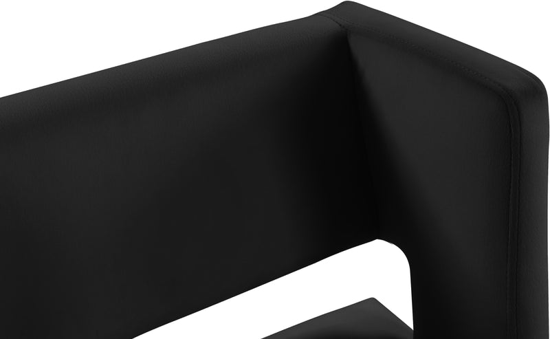 Caleb Black Velvet Counter Stool - Town Of Bargains Furniture - NY