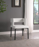 Caleb White Faux Leather Dining Chair - Town Of Bargains Furniture - NY