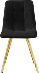 Annie Black Velvet Dining Chair - Town Of Bargains Furniture - NY