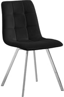 Annie Black Velvet Dining Chair - Town Of Bargains Furniture - NY