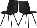 Annie Black Velvet Dining Chair - Town Of Bargains Furniture - NY