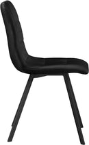 Annie Black Velvet Dining Chair - Town Of Bargains Furniture - NY