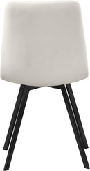 Annie Cream Velvet Dining Chair - Town Of Bargains Furniture - NY