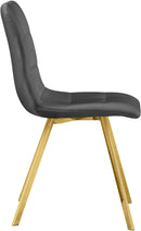 Annie Grey Velvet Dining Chair - Town Of Bargains Furniture - NY