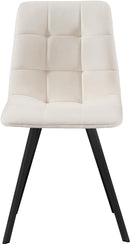 Annie Cream Velvet Dining Chair - Town Of Bargains Furniture - NY