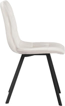 Annie Cream Velvet Dining Chair - Town Of Bargains Furniture - NY