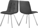 Annie Grey Velvet Dining Chair - Town Of Bargains Furniture - NY