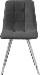 Annie Grey Velvet Dining Chair - Town Of Bargains Furniture - NY