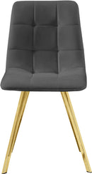 Annie Grey Velvet Dining Chair - Town Of Bargains Furniture - NY