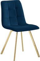 Annie Navy Velvet Dining Chair - Town Of Bargains Furniture - NY