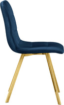 Annie Navy Velvet Dining Chair - Town Of Bargains Furniture - NY