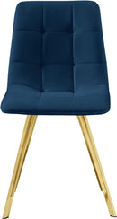 Annie Navy Velvet Dining Chair - Town Of Bargains Furniture - NY