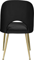 Logan Black Velvet Dining Chair - Town Of Bargains Furniture - NY