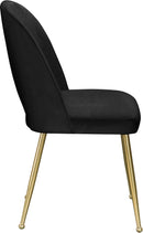 Logan Black Velvet Dining Chair - Town Of Bargains Furniture - NY