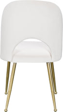 Logan Cream Velvet Dining Chair - Town Of Bargains Furniture - NY