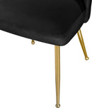 Logan Black Velvet Dining Chair - Town Of Bargains Furniture - NY