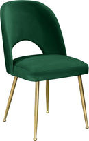 Logan Green Velvet Dining Chair - Town Of Bargains Furniture - NY