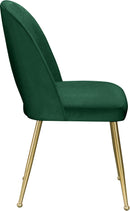 Logan Green Velvet Dining Chair - Town Of Bargains Furniture - NY