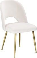 Logan Cream Velvet Dining Chair - Town Of Bargains Furniture - NY