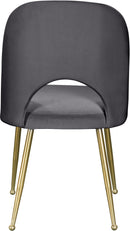 Logan Grey Velvet Dining Chair - Town Of Bargains Furniture - NY