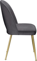 Logan Grey Velvet Dining Chair - Town Of Bargains Furniture - NY