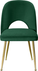 Logan Green Velvet Dining Chair - Town Of Bargains Furniture - NY