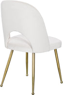 Logan Cream Velvet Dining Chair - Town Of Bargains Furniture - NY