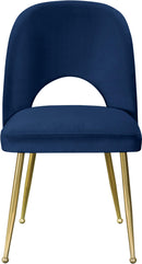 Logan Navy Velvet Dining Chair - Town Of Bargains Furniture - NY