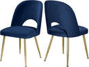 Logan Navy Velvet Dining Chair - Town Of Bargains Furniture - NY