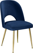 Logan Navy Velvet Dining Chair - Town Of Bargains Furniture - NY
