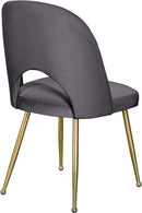 Logan Grey Velvet Dining Chair - Town Of Bargains Furniture - NY