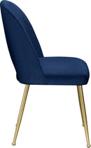 Logan Navy Velvet Dining Chair - Town Of Bargains Furniture - NY