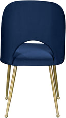 Logan Navy Velvet Dining Chair - Town Of Bargains Furniture - NY