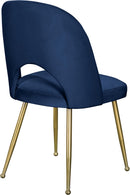 Logan Navy Velvet Dining Chair - Town Of Bargains Furniture - NY