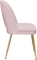 Logan Pink Velvet Dining Chair - Town Of Bargains Furniture - NY