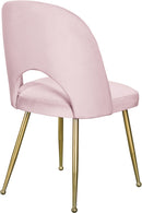 Logan Pink Velvet Dining Chair - Town Of Bargains Furniture - NY