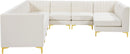 Alina Cream Velvet Modular Sectional - Town Of Bargains Furniture - NY