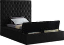 Bliss Black Velvet Twin Bed (3 Boxes) - Town Of Bargains Furniture - NY