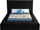 Bliss Black Velvet Full Bed (3 Boxes) - Town Of Bargains Furniture - NY