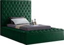 Bliss Green Velvet Twin Bed (3 Boxes) - Town Of Bargains Furniture - NY