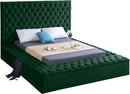 Bliss Green Velvet King Bed (3 Boxes) - Town Of Bargains Furniture - NY
