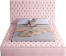 Bliss Pink Velvet Full Bed (3 Boxes) - Town Of Bargains Furniture - NY