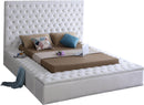 Bliss White Velvet King Bed (3 Boxes) - Town Of Bargains Furniture - NY